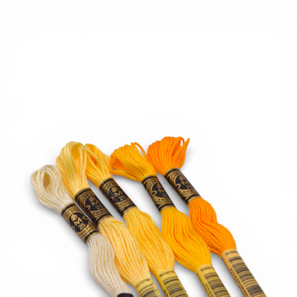 Set de hilazas tonos amarillo