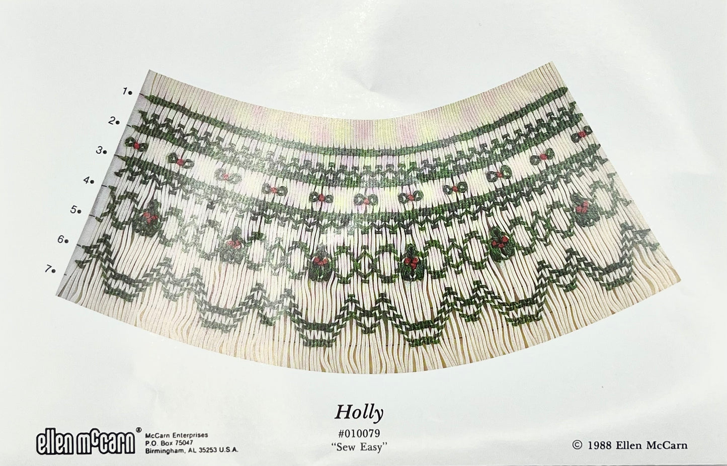Plate "Holly Sew Easy"